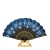 Foreign Trade Wholesale Black Stick Large Flower Fan Chinese Style Gold Powder Folding Gilding Multi-Color Spanish Printing Fan
