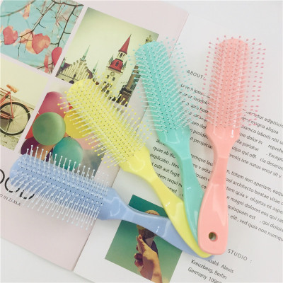 Factory Direct Sales New Colorful Straight Comb Anti-Static Hot Selling Product Hairdressing Comb