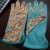 Special Offer Pure Cotton Printed Palm Point Plastic Gloves