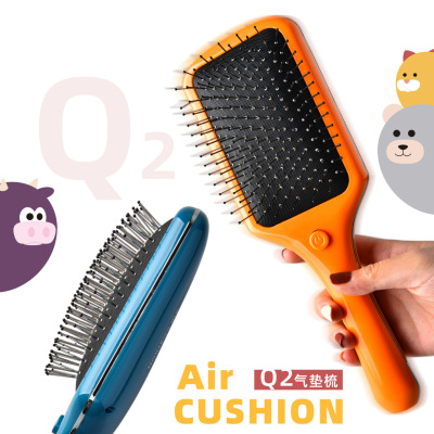 Air Cushion Comb Cartoon Massage Comb Metal Electric Comb Scalp Care Hairdressing Comb Cross-Border E-Commerce New Product