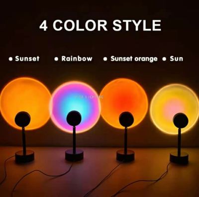 Cross-Border Sunset Light Table Lamp Sunset Light Does Not Fall Projection Lamp Live Broadcast Background Ambience Light