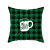 St Patrick's Day Pillow Cover Green Cartoon Letter Four-Leaf Clover Sofa Cushion Cover Irish National Day Pillow