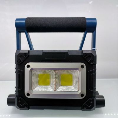 Solar Portable Flood Light USB Charging 30W Emergency Light Warning Light Strong Magnetic Rechargeable Light