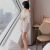 Nightdress Women's Summer Ice Silk Sexy Thin Long Sleeve Boyfriend Style White Shirt Long Home Wear Spring and Autumn Pajamas 192