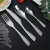 High-End Hotel Supplies Knife, Fork and Spoon Tableware Stainless Steel Western Knife Steak Knife Four-Piece Set Gift Custom Logo
