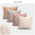 Amazon Hot Sale Ins Classic Geometric Plush Plaid Sofa Pillow Cases Living Room Cushions Bedside Backrest Customization