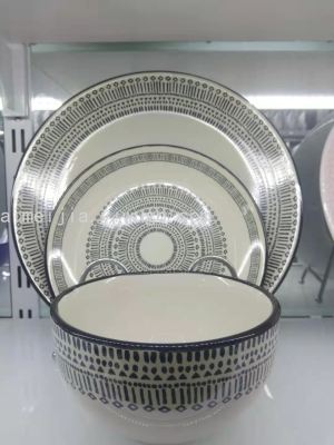 18 Head Print Ceramic Tableware, Ceramic Tableware Set