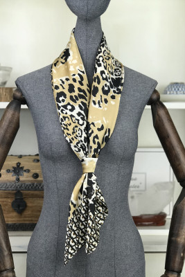 Popular Leopard Print All-Match Scarf Multifunctional Scarf Large Kerchief Polka Dot Kerchief Scarf