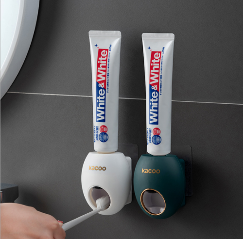 new bathroom punch-free wall-mounted toothpaste rack lazy toothpaste squeezer automatic toothpaste dispenser