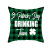 St Patrick's Day Pillow Cover Custom Irish National Day Plaid Sofa Cushion Cover Peach Skin Fabric Pillow Cross-Border