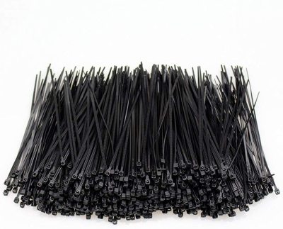 4 Inch (about 10.2cm) Cable Tie Black UV Resistant 18 Pound Zip Cable Tie