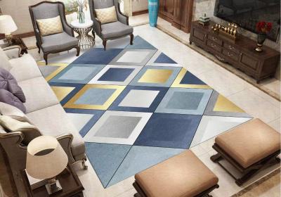 Nordic Style 3D Carpet Living Room Carpet ASofa Table Carpet Modern Minimalist Bedroom Mat Area Rug