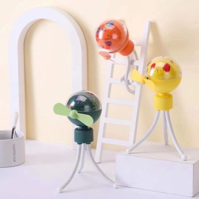 Star Light Little Fan Octopus Model Rechargeable Handheld Ambience Light Portable USB Student Air Conditioner Clip Fan
