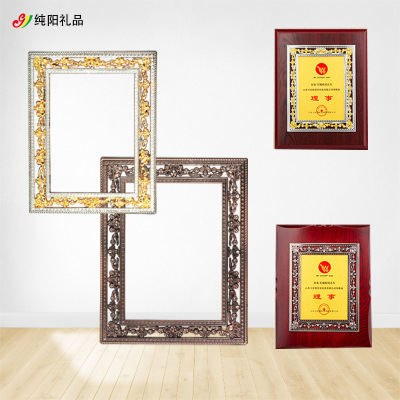 Factory in Stock Plastic Medal Frame Medal Flower Frame Wooden Pallet Flower Frame Medal Foreign Trade Hollow Photo Frame Customization