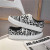 Men's Canvas Shoes 2021 Spring New Leopard Print Board Shoes Personality Student Cloth Shoes Leisure Sports Trendy Men's Shoes