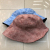 Tie-Dye Effect Spring and Summer Fashion All-Matching Sun-Proof Wide Brim Bucket Hat Bucket Hat, Both Sides Can Be Worn