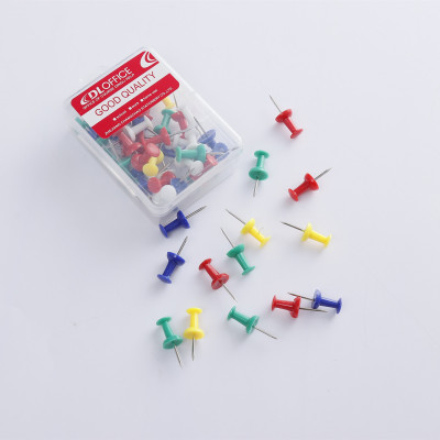 Dingli Office Supplies Color Push Pin Pin Kindergarten Pushpin Push Pin Corkboard Nail Painting Pushpin Factory Wholesale
