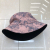 All-Cotton Tie-Dyed Wadding Spring and Summer New Korean Style Casual Sun-Proof Sun-Proof Bucket Hat Both Sides Can Be Worn for Men and Women