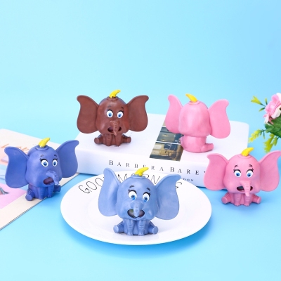 Creative Toy Small Animal Cute Pet Dumbo Tuanzi Vent Decompression Squeezing Toy Stall Supply Children Play