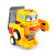 Cross-Border Electric Universal Cartoon Engineering Vehicle Automatic Deformation Car Robot Light Music Children's Toy
