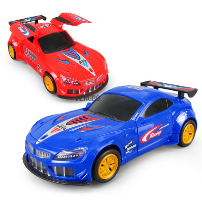 Electric Universal 360 Degree Rotating Deformation Racing Music Colorful Light Children's Electric Toy Car