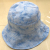 Tie-Dye Effect Spring and Summer Fashion All-Matching Sun-Proof Wide Brim Bucket Hat Bucket Hat, Both Sides Can Be Worn