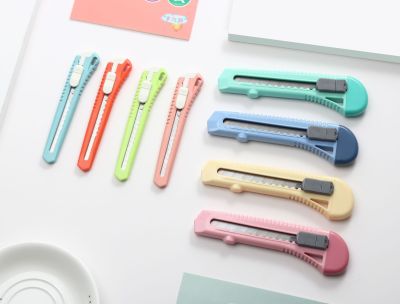 Dingli Office Art Knife Fresh Candy Color Paper Cutter Express Knife Tools Unpacking Knife Wallpaper Knife Wholesale