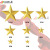 Medal Sign Accessories Metal Five-Pointed Star Accessories Golden Part Distribution Screw Three-Dimensional Alloy Five-Pointed Star