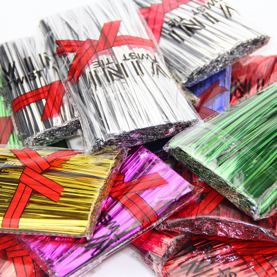 Factory Direct Sales Ribbon Food Packaging Bread Ribbon Candy Ribbon Christmas Gift Accessories Ribbon