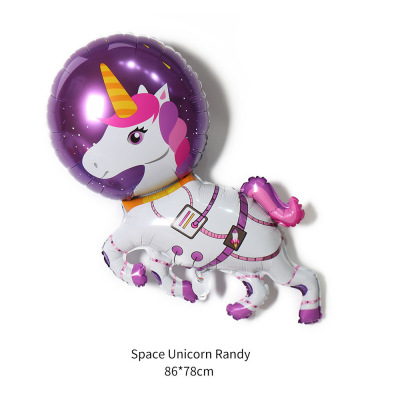 Space Series Aluminum Balloon Rocket UFO Cartoon Children's Birthday Party Decoration Layout Balloon Wholesale