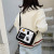 Korean Style Fashion Nylon Cloth Small Square Bag Horizontal Harajuku Girl Solid Color Single-Shoulder Bag Nylon Shoulder Crossbody Bag Wholesale