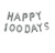 16-Inch Imitation Beauty Thin Version Happy 100days Aluminum Foil Balloon Baby 100Days Happy Birthday Decoration