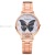 New Women's Butterfly Creative Steel Watch Student Casual All-Match Quartz Watch