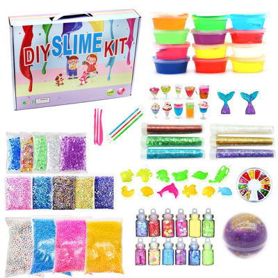 Many colors kit slime elmers with fishbowl snow sliming caps
