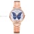 New Women's Butterfly Creative Steel Watch Student Casual All-Match Quartz Watch