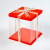 Cake Box Transparent Net Red Double-Layer Heightened Portable Bento Birthday Packaging Box 6-Inch 8-Inch 10-Inch 12-Inch 14