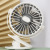 Elegant Color Baby Stroller Clip Fan with Light Charging Mini-Portable Dormitory Mute Large Wind Portable Small Fan