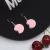 Japanese and Korean Style Harajuku Style Cute Simulation Biscuit Earrings Can Be Used as Ear Clips