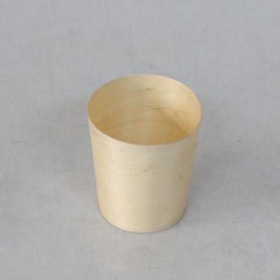 Factory Wholesale Wooden Container Disposable Wooden Cup round Wooden Cup Wooden Small Cup Stable Supply