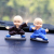 Creative Crafts Kung Fu Kid Car Interior Decoration Boxing Kung Fu Little Monk Car Decoration for Home and Car