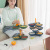 European-Style Rotating Fruit Plate Creative Dried Fruit Tray Living Room Coffee Table Dim Sum Plate Home Storage Multi-Layer Stackable Candy Plate