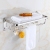 Punch-Free 304 Stainless Steel Towel Rack Bathroom Bath Towel Rack Foldable Activity Frame Toilet Storage Rack