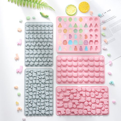 silicone baking mold steamed soft candy household homemade cartoon fruit jelly chocolate epoxy grinding tool