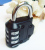 Production Gym Wardrobe Lock Large 40mm Three-Digit Padlock Padlock with Password Required