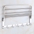 Punch-Free 304 Stainless Steel Towel Rack Bathroom Bath Towel Rack Foldable Activity Frame Toilet Storage Rack