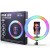 RGB Live Streaming Fill Light Colorful Internet Celebrity Ring Light 12-Inch Horse Running Led Film and Television Atmosphere Rendering Bright Skin