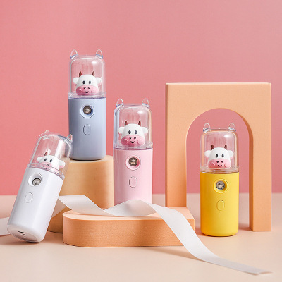 New Handheld Cute Pet Water Replenishing Instrument USB Rechargeable Humidifier Nano Spray Facial Vaporizer Alcohol Disinfection Sprayer