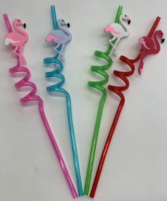 [Factory Direct Sales] Disposable Plastic Straw with Firebird Shape for Ball Export to Europe and America Environmental Protection Straw