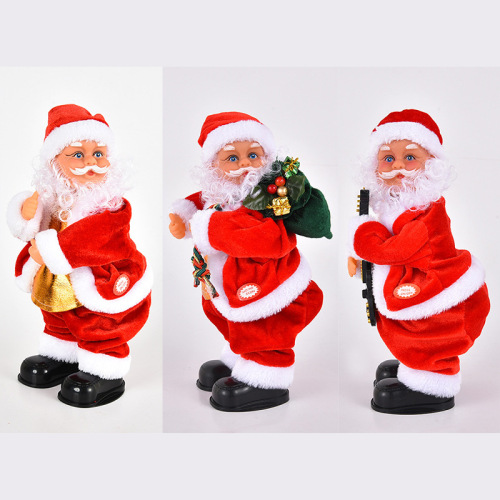 factory direct sales hip-shaking and butt-lifting santa claus christmas decorations old man doll children‘s toy gifts
