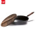 Three-Piece Forged Iron Pot Set Fried Wooden Lid Pot Frying Pan Soup Pot